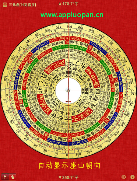 苹果6代7代8代电子风水罗盘和传统罗盘自动罗经盘的区别