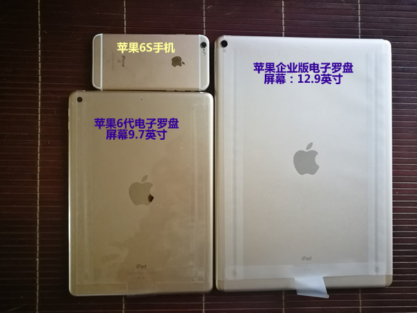 苹果企业版2代电子罗盘背部比较