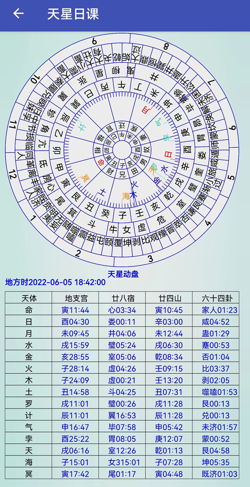 天星日课软件